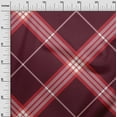 thumbnail image 2 of oneOone Silk Tabby Fabric Tartan Check Print Sewing Fabric BTY 42 Inch Wide, 2 of 4