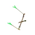 thumbnail image 1 of Greeniant Outdoor Ice Fishing Rod Dual-Holder Rack Stand Rotation 360 Shape Y Pole Pescar, 1 of 6