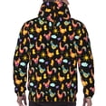thumbnail image 7 of Lsque Flowe Rooster Pattern Casual Men's Hoodie,Hooded Sweatshirt with Kangaroo Pocket,Pullover Hoodie-X-Large, 7 of 7