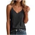 thumbnail image 6 of GHIIYER Sleeveless V Neck Tank Tops for Women with Pockets Solid Casual Blouses Camisole Top Size 3Xl, 6 of 7