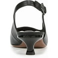 thumbnail image 3 of Franco Sarto Women's Marlow Slingback Kitten Heel Pump Black Leather 7.5M, 3 of 5