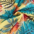 thumbnail image 5 of WREESH Womens 3 Piece Swimsuits Tropical Print Bikini Set with Kimono Beach Cover Ups Printed Bikini Straps Bikini Deep V Split Swimsuit Set Swimsuit Set Bathing Suit Yellow, 5 of 9