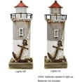 thumbnail image 6 of Wooden Lighthouse Decor with Light, Decorative Nautical Lighthouse Rustic Ocean Sea Beach Themed Lighthouse Decoration, Handcrafted Tabletop Nautical Themed Home Decor Bathroom Decor (11.4“H), 6 of 7