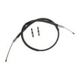 thumbnail image 2 of KarParts360 For Mazda B2300 1994 1995 1996 1997 Parking Brake Cable Rear, Driver Side | Steel | Black | EPDM Rubber Jacket | Fixed Wire Stop End 1 | 0.12 Inches Diameter, 2 of 4