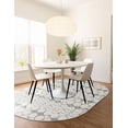 thumbnail image 3 of Unique Loom Outdoor Trellis Collection Area Rug - Cardak (7' 10" x 10' Oval Ivory and Gray/Gray), 3 of 9