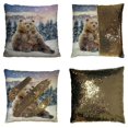 thumbnail image 1 of EREHome Close wild brown bear in winter time Pillow Case Home Decor Cushion Cover 20x30 Inch, 1 of 2