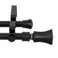 thumbnail image 2 of Rod Desyne Fort Double Curtain Rod, 48 by 84-Inch, Black, 2 of 4