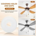 thumbnail image 4 of Uxcell 330 x 87 x 18 mm PU Traditional Ceiling Medallion for DIY Ceilings Decoration White 2 Pcs, 4 of 6