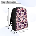 thumbnail image 4 of Balery Skull lips record Guitar Mochila - Mochila Estilosa y Duradera para Laptop de 15 Pulgadas con Tela Oxford Impermeable, 4 of 8