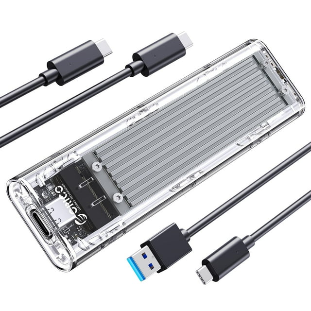 Carcasa SSD NVMe M.2 ORICO TCM2 USB 3.2 Gen 2 tipo C plateada