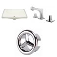 thumbnail image 1 of American Imaginations 18.25-in. W CUPC Rectangle Bathroom Undermount Sink Set In Biscuit - Chrome Hardware AI-26804, 1 of 9