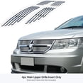 thumbnail image 3 of APS Compatible with Dodge Journey 2011-2020 Main Upper Chrome Billet Front Grill Grille Insert D66876A, 3 of 7