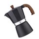 thumbnail image 3 of Bearachild Cafetera Cafetera de aluminio Olla para el hogar Accesorio de cocina Juegos de servir café y té Negro 300ml Bearachild HA002820-04B, 3 of 6