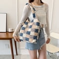 thumbnail image 4 of Bolsa femenino de otoño e invierno, de hombro de felpa con cremallera Simple para niñas y estudiantes Tmvgtek Para Estrenar, 4 of 9