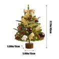 thumbnail image 2 of Mouliraty Tabletop Christmas Tree, 1.47ft/45cm Mini Xmas Tree with Ornaments, Xmas Home Decor, Christmas Decorations for Home & Office, 2 of 7
