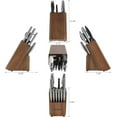 thumbnail image 2 of FIKSHOT Knife Block Set with Silver + Walnut Handles, 2 of 7