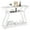 White, variant on ZenSports Narrow Console Sofa Table 47'' Modern MDF Entryway Table Brown