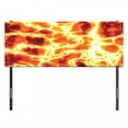 thumbnail image 3 of Burnt Orange Headboard, Hot Lava Texture Bursting Volcanic Heated Magma Image Warm Colored, Upholstered Decorative Metal Bed Headboard with Memory Foam, Full Size, Orange and Yellow, by Ambesonne, 3 of 4