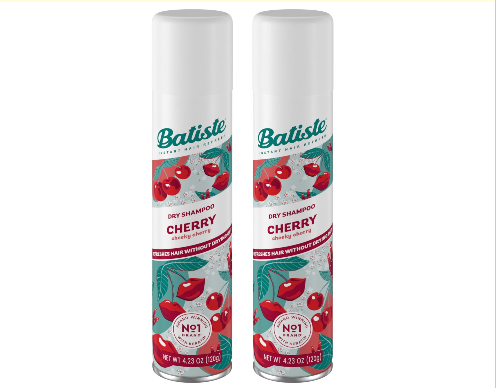 udslæt Pas på blanding Batiste Dry Shampoo, Cherry 6.73 oz (Pack of 2) - Walmart.com