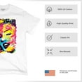 thumbnail image 4 of Tee Hunt Dean Russo Colorful Marilyn T-Shirt Neon Hot Symbol Starlet Men's Tee, White, Small, 4 of 5