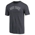 thumbnail image 2 of Men's Navy New York Yankees Team Wordmark Tri-Blend T-Shirt, 2 of 3