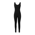 thumbnail image 4 of DHFJKG Jumpsuits For Women Workout Backless Spaghetti Strap Leggings Scoop Neck Low Cut Yoga Romper One-Pieces Seamless Gym Clothes Versatile Onesie, 4 of 5