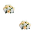 thumbnail image 4 of Ruiboury Exquisite And Elegant Fake Flower Ball Arrangement Bouquet For Beautiful Home Decor Rose Props champagne 2Set, 4 of 6