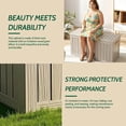 thumbnail image 2 of fazzn 80 Gallon Resin Deck Box Outdoor Indoor Waterproof Storage Box for Patio Furniture Pool Accessories Storage for Cushion Garden Tools (Brown), 2 of 7