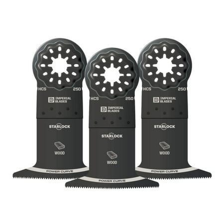 UPC: 0819846018014 | Imperial Blades Starlock 2-1/2In Standard Power Curve Wood Blade 3Pc