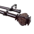 thumbnail image 3 of Margot 1" Double Curtain Rod-Color:Satin Nickel,Size:120-170", 3 of 4