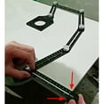 thumbnail image 4 of LOVIVER Almencla Flexible Multi Angle Mesure Règle Céramique Outil de Positionnement Charpentier, 4 of 8