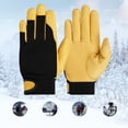 thumbnail image 3 of CSChome Gants en Fibre de Polyester Gants de Travail - Poignet Réglable Cinq Doigts Assortis Résistants à l'Usure, 3 of 6