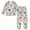 Elegant and Simple Flowers, variant on Fluffy Pajamas Set Fuzzy Winter Warm Pj Sets Pullover Tops and Long Pants Elegant and Simple Flowers X-Small