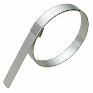 Band-It Junior Smooth ID Clamp, 1-1/4 in dia, 1/2 in W, 0.030 in Thick, 201  Stainless Steel - 100 BX (080-JS2049) 