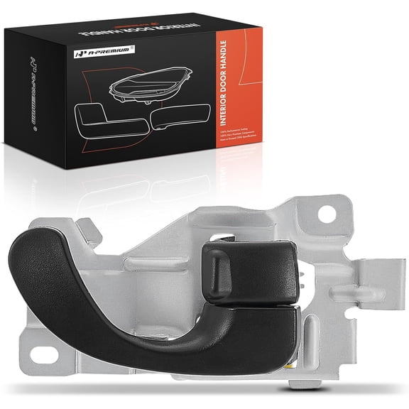 A-Premium Front Right Passenger Side Interior Door Handle Compatible with Chrysler Sebring & Dodge Stratus, 2001-2002, Coupe, Black, Replace# MR473720