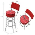 thumbnail image 2 of Trademark Gameroom Corvette C6 Red Bar Stool with Back Rest, 2 of 5