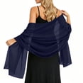 thumbnail image 5 of Women Sheer Chiffon Shawl Wrap Lightweight Scarf Elegant Evening Cover Up Soft Breathable Long Scarf for Dress Formal Party Wedding Beach Sunscreen Wrap Fashion Accessory Gift Idea, 5 of 8