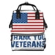 thumbnail image 1 of Disketp Thank You Veterans Mochila de Pañales de Gran Capacidad con Múltiples Bolsillos, Mochila de Viaje Multifuncional para Bebé, Unisex, Moderna y Resistente, 1 of 6