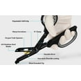 thumbnail image 6 of 2-Pack 7.5" Heavy Duty Bandage Scissors, Black + Grey, Non-stick Blades Stainless Steel Shears For Office,Nursing, Sewing, EMT, Home and Crafts, 6 of 7