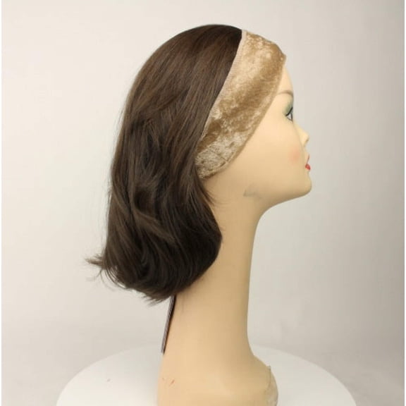 European Human Hair Freeda Wig Avalon Fall Brown With Highlights Size M