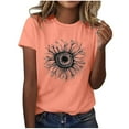 thumbnail image 2 of Fiudx Liquidación de Ahorros de Verano Camisas de Moda para Mujer, Camisetas de Manga Corta, Blusas, 2 of 5