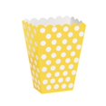 thumbnail image 1 of Unique Party - Caja de Palomitas con Lunares - Pack de 8 (Amarillo), 1 of 2