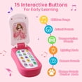 thumbnail image 2 of Teléfono plegable para bebés Pretend Play Toy FENYAN con música y luz, 2 of 7