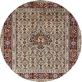 thumbnail image 1 of Ahgly Company Indoor Round Traditional Light French Beige Brown Persian Area Rugs, 3' Round, 1 of 6