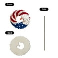 thumbnail image 3 of Independence Day Patriotic Wreath, 4Th Of July Decorations For Front Door Porch, Handmade American Flag Wreath For Memorial Day Veterans Day Housewarming Gift, 3 of 3