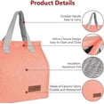 thumbnail image 3 of Bolsas de almuerzo para mujeres y hombres, lonchera portátil, bolsa térmica aislante, organizador de almuerzo a prueba de fugas, para el trabajo, la escuela al aire libre (rojo sandía), 3 of 4