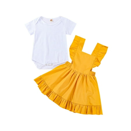 

LEIWAO Outfits For Toddler Girls Toddler Girls Summer Short Sleeve Solid Tops And Shorts 2Pcs Outfits Clothes Set For Children Clothes Child Street Wear Beach Clothing Set