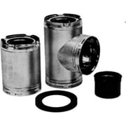 AmeriVent 8HS-TA 3-Wall Chimney Tee Assembly, 8 X 18 X 3 in