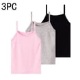 thumbnail image 5 of yillto Girl Undershirts Camisoles 3 Pack Soft Sleeveless Cami Girls Kids Summer Tank Tops 1-12 Years, 5 of 5