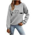thumbnail image 2 of Wancir Women's Graphic Print Sweatshirt Long Sleeve Cute Los Angeles Crewneck Oversized Tops for Teen Girl 2024, 2 of 6